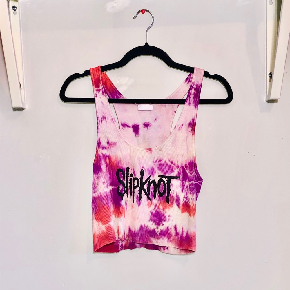 SLIPKNOT vintage ribbed  crop tank